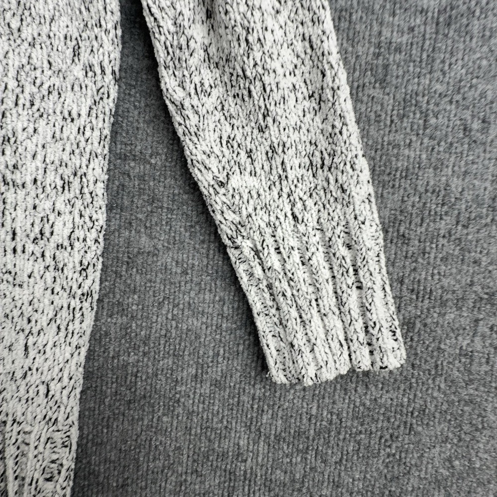 Eddie Bauer Sweater Womens Petite PL Gray Cowl Neck Tunic Chunky Knit Pullover - Picture 3 of 11